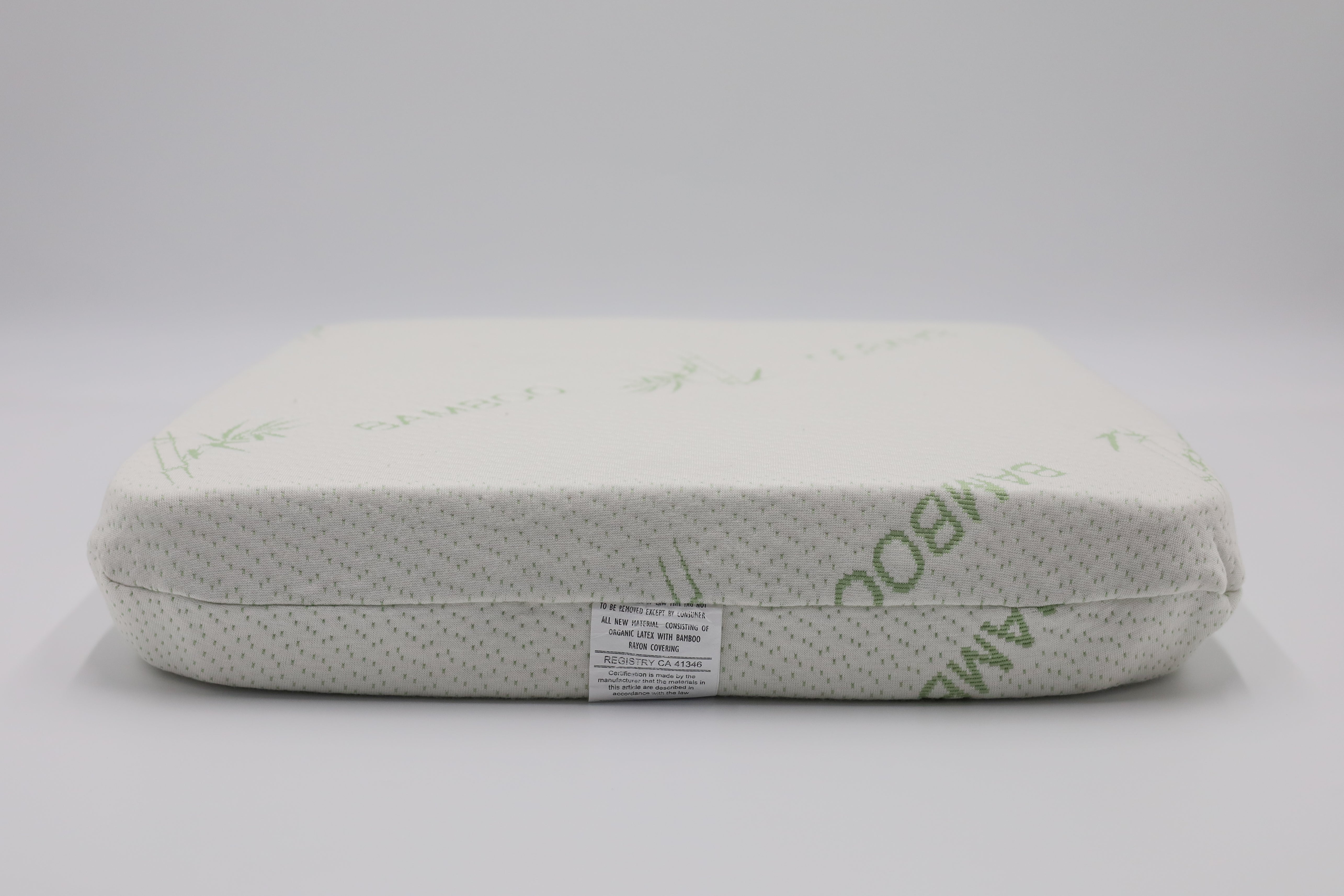 Organic Latex Seat Cushion with Cover, 2 inch & 3 inch [Different options Available] - 3 Medium Natural