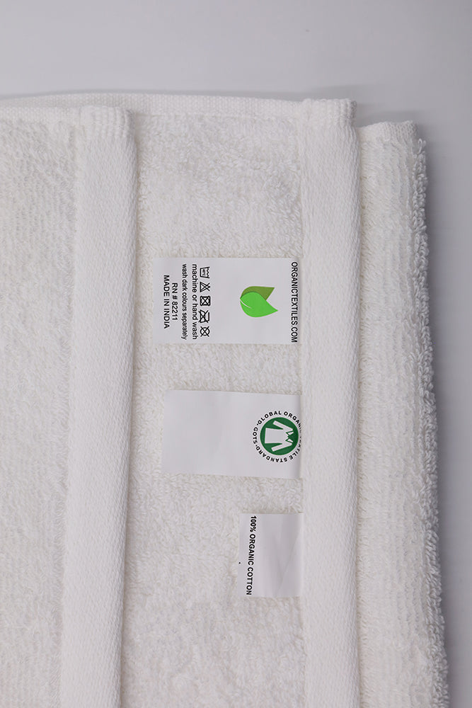 100% Organic Cotton Standard Towel [GOTS Certified] (Different Colors  Available)