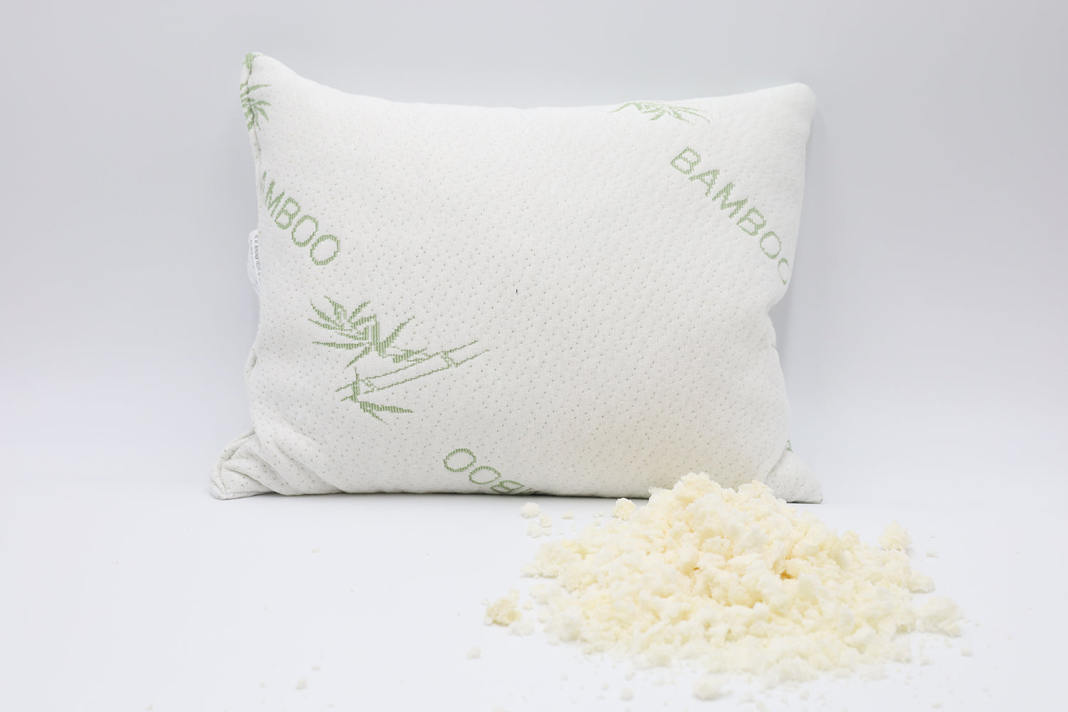 Bamboo Pillow with Organic Shredded Latex [GOLS Certified] - Organic Textiles