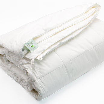 100% All-Natural Australian Wool Filled Comforter (400 GSM, Heavyweight Fill) - Organic Textiles