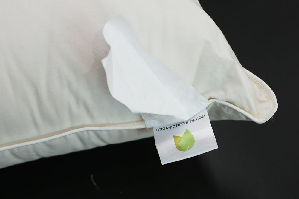 Natural Australian Wool Filled Pillow - Organic Textiles
