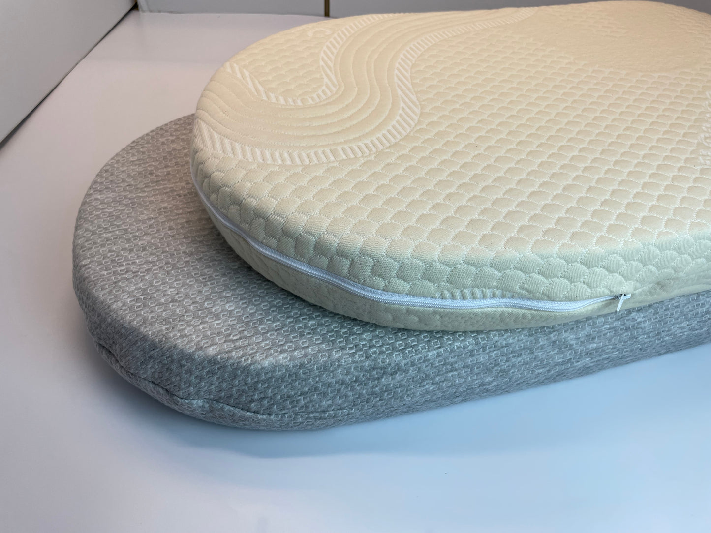 Organic Latex Bassinet Mattress Topper Pad with Wool Cover